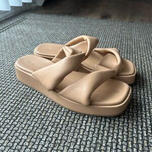 Billini Tan Platform Sandals